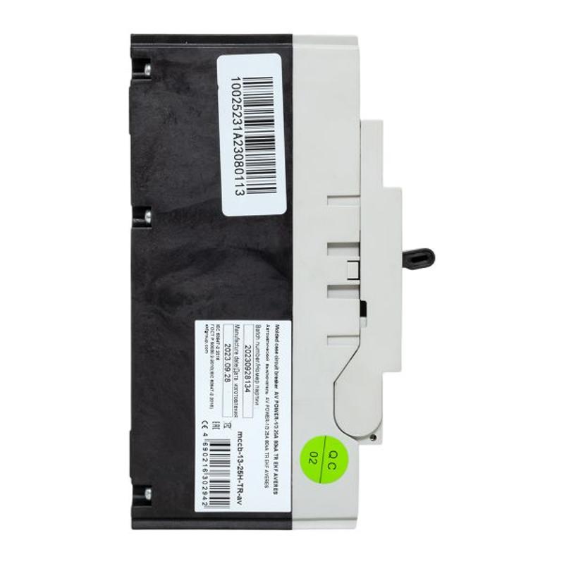 Выключатель автоматический AV POWER-1/3  25А 80kA TR AVERES | mccb-13-25H-TR-av | EKF — миниатюра 20