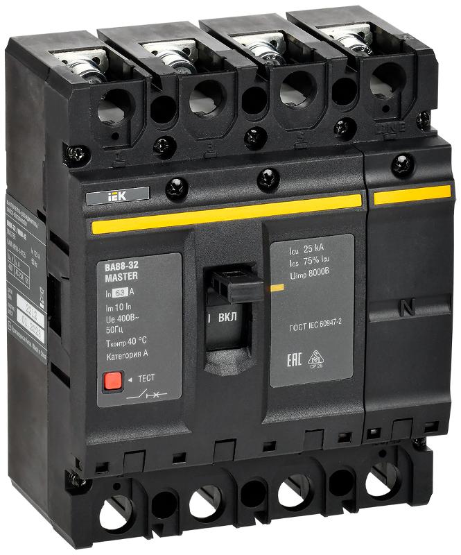 Выкл. авт. ВА88-32 4P 63А 25кА MASTER  | SVA10-4-0063-02 | ИЭК — IEK (ИЭК)