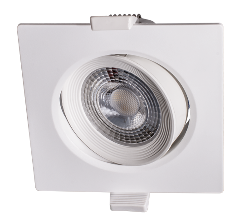 Светильник светодиодный Downlight встраиваемый поворотный PSP-S 9044 7W White 3000K 38° квадр/поворот IP40 белый | .5022812 | Jazzway — миниатюра 5