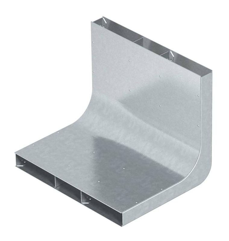 Вертикальный угол 90° кабельного канала EUK 250x28/3 секц. (сталь) (KV3 25028) | 7400644 | OBO Bettermann — OBO Bettermann