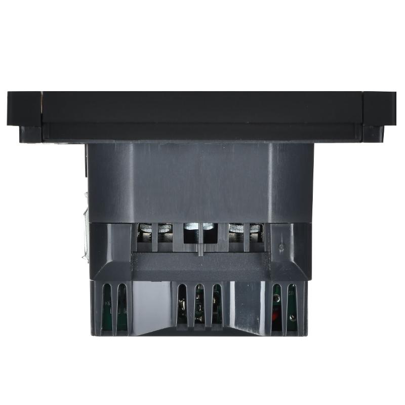 FORTE&PIANO Розетка с заземлением, со шторками в/к 16А USB A+C 18Вт FP147 черный | FP-R14-16-U22-018-K02 | IEK — миниатюра 3
