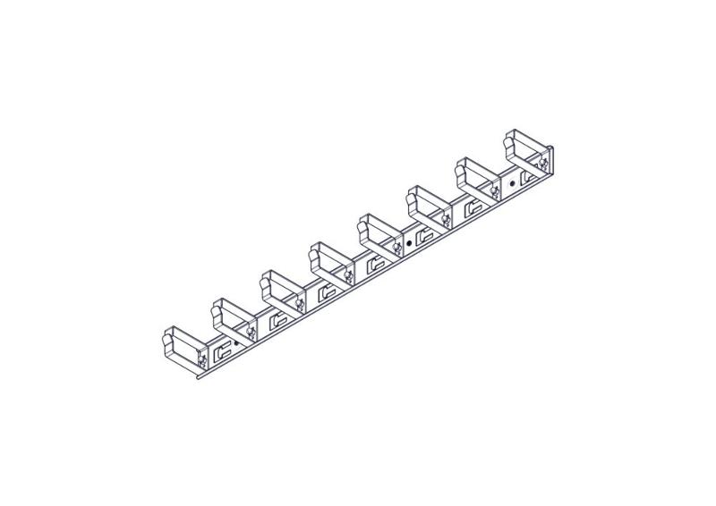 Вертикальный кабельный организатор Uniprom, 2x8 колец, черный | UT8442 | SE — миниатюра 5