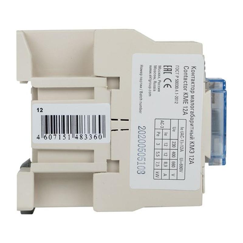 Контактор КМЭ малогабаритный 12А 110В 1NC EKF PROxima | ctr-s-12-110-nc | EKF — миниатюра 15