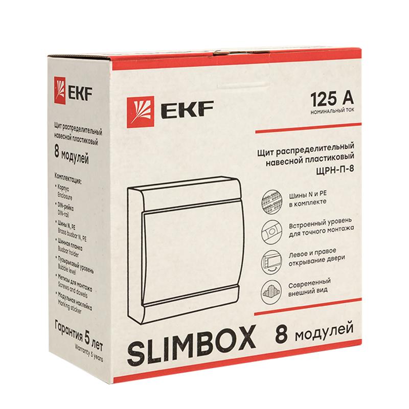 Щит распределительный навесной ЩРН-П-8 "SlimBox" IP41 PROxima | sb-n-8 | EKF — миниатюра 3