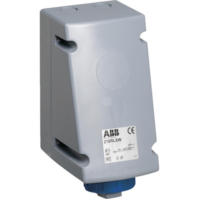 Розетка для монтажа на поверхность с подключением шлейфа 232RL12W, 32A, 2P+E, IP67, 12ч | 2CMA168483R1000 | ABB — ABB