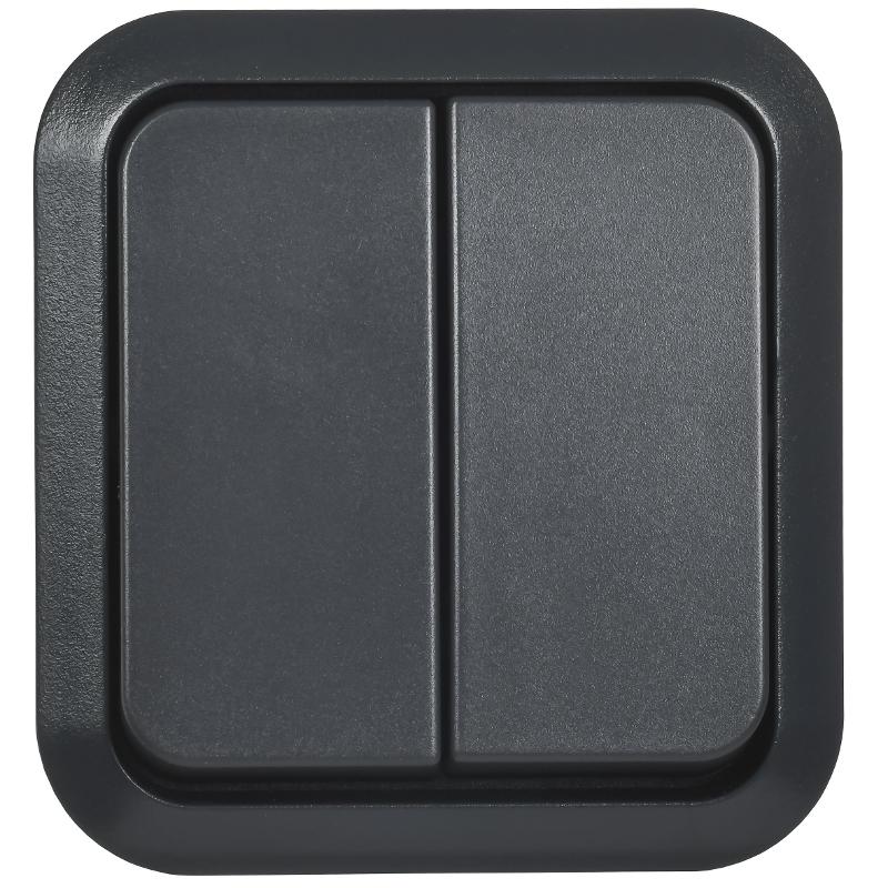 TORS Выключ. двухкл. прох. 10А IP55 TS125 графит | TS-V22-0-10-55-K53 | IEK — миниатюра 2