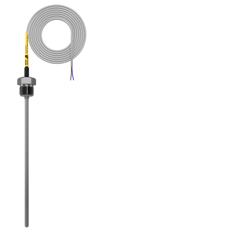 Датчик температуры погружной OptiSensor ESTF-PT1000-200-PVC-2 | 286499 | КЭАЗ — КЭАЗ (Курский электроаппаратный завод)
