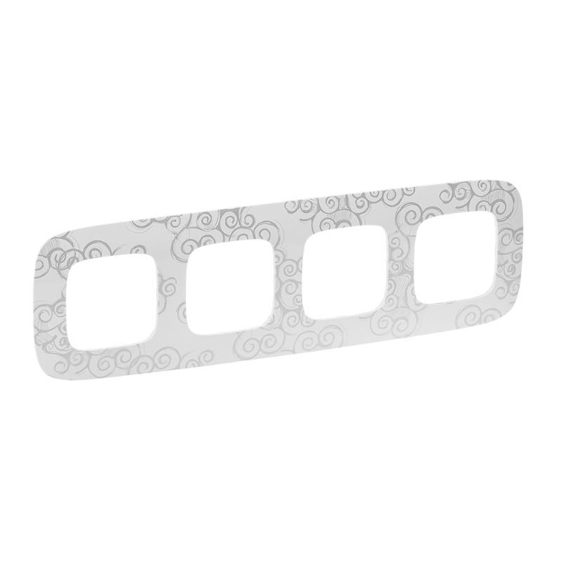 Valena ALLURE Нарцисс хром Рамка 4-ая | 754344 | Legrand — Legrand