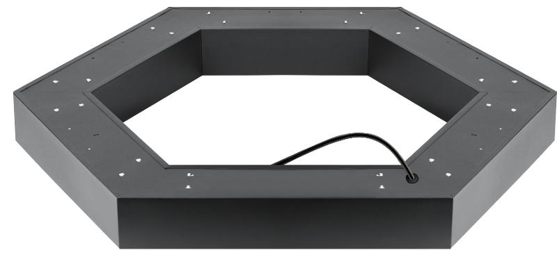 Светильник светодиодный Geometria Hexagon SPO-123-B-40K-045 45Вт 4000K 2500Лм IP40 600*600*80 черный подвесной ЛТ | Б0058879 | ЭРА — миниатюра 5