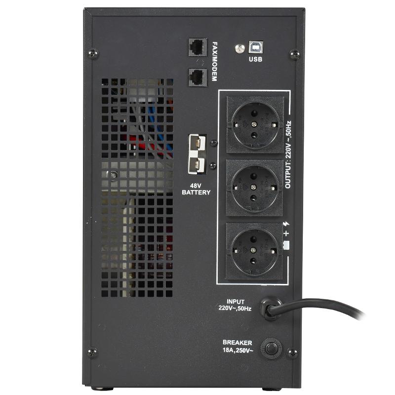 ITK ELECTRA LT ИБП 3кВА/2,4кВт 48VDC без АКБ USB Schuko | ELT-3000VA-1-L-S | ITK — миниатюра 3