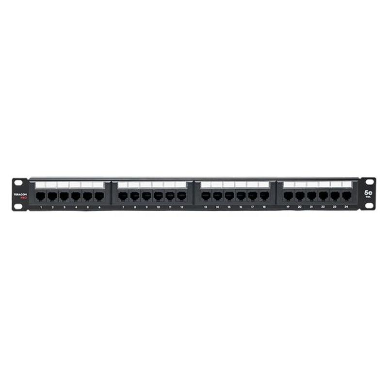Патч-панель TERACOM PRO 19'' Cat.5E 1U неэкранированная UTP 24 порта RJ-45 Dual IDC | TRP-PPNL-5EUTP-1U24 | EKF — миниатюра 7