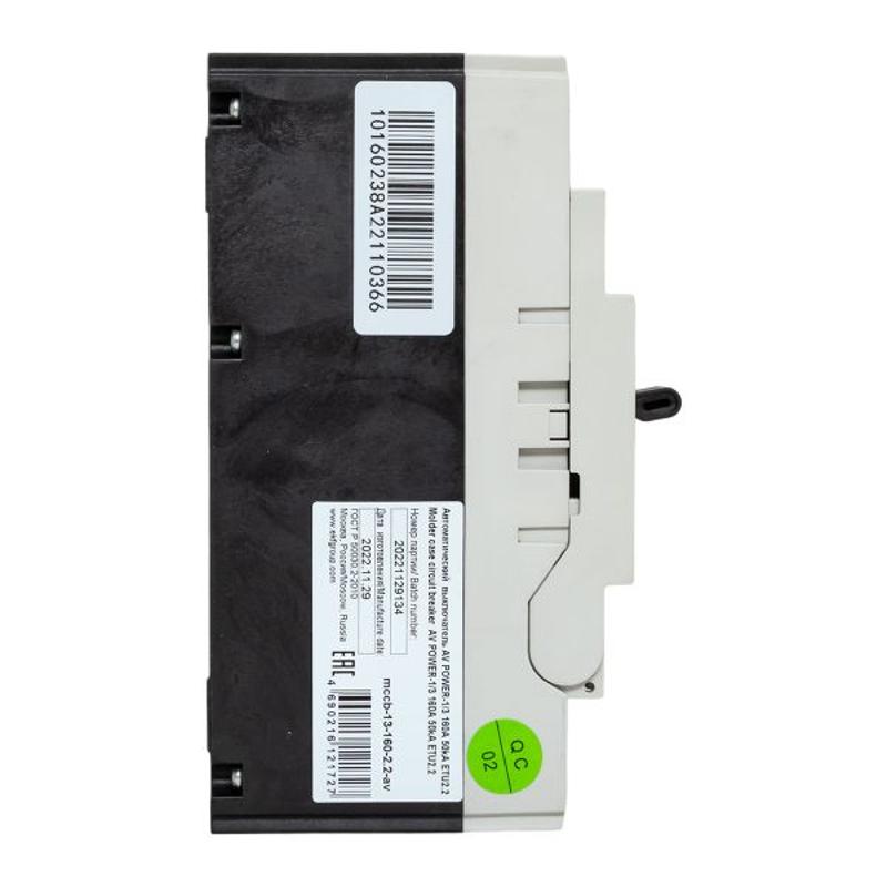 Выключатель автоматический AV POWER-1/3 160А 50kA ETU2.2 | mccb-13-160-2.2-av | EKF — миниатюра 14