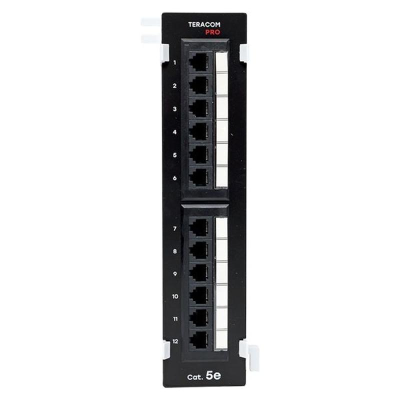 Патч-панель настенная TERACOM PRO Cat.5E неэкранированная UTP 12 портов RJ-45 Dual IDC | TRP-WPP-5EUTP-12 | EKF — EKF