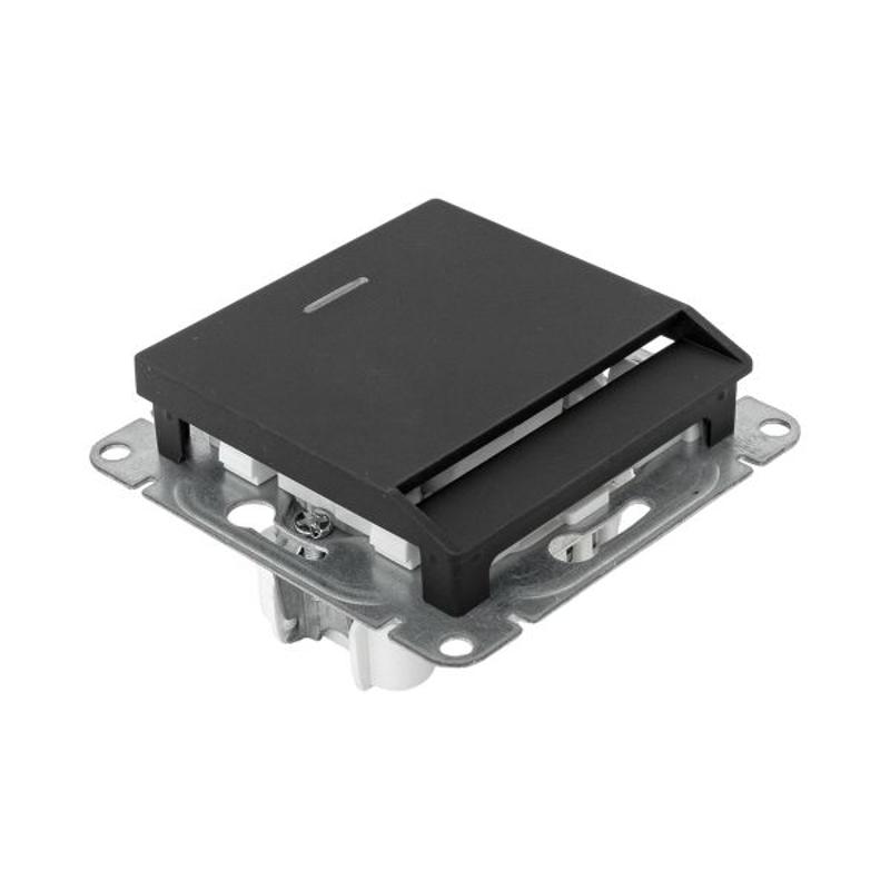 Механизм выключателя, карточный, с подсветкой, чёрный Эпика EKF | UP1-SWB-card | EKF — миниатюра 12