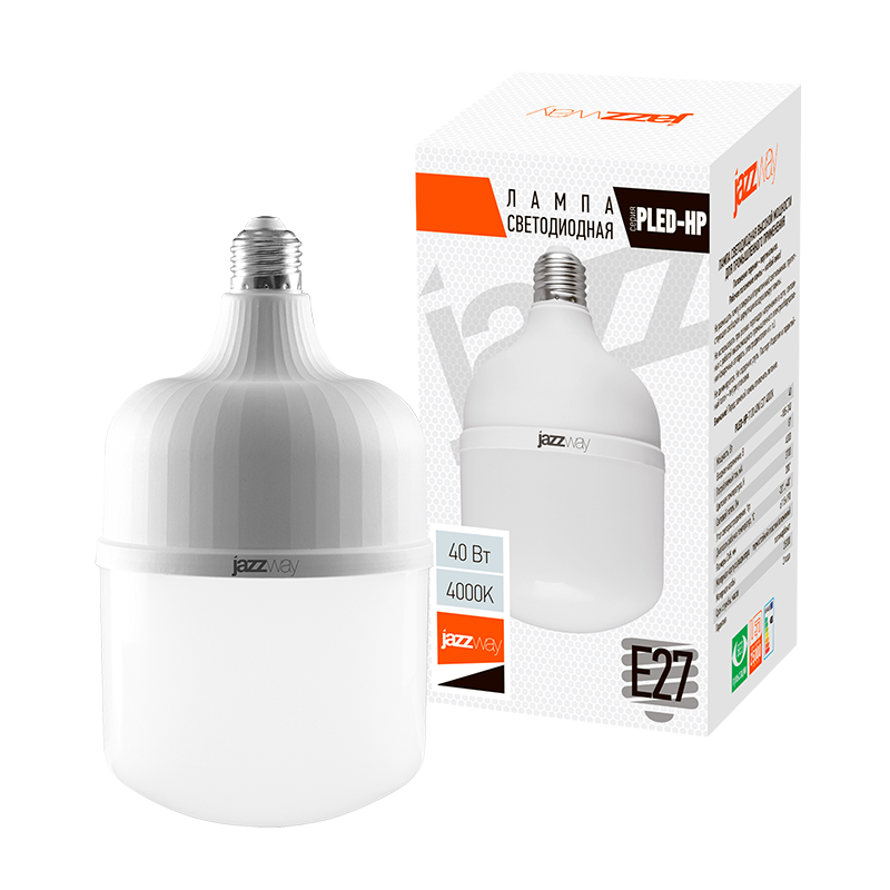 Лампа светодиодная мощная PLED-HP-T120 40w 4000K E27 220/50 | .1038920A | Jazzway — миниатюра 2