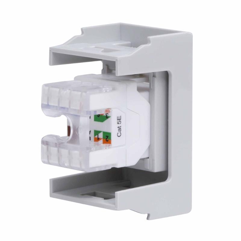 Розетка RJ-45 кат.5E,Viva,1 мод.,серая | 45138 | DKC — миниатюра 3