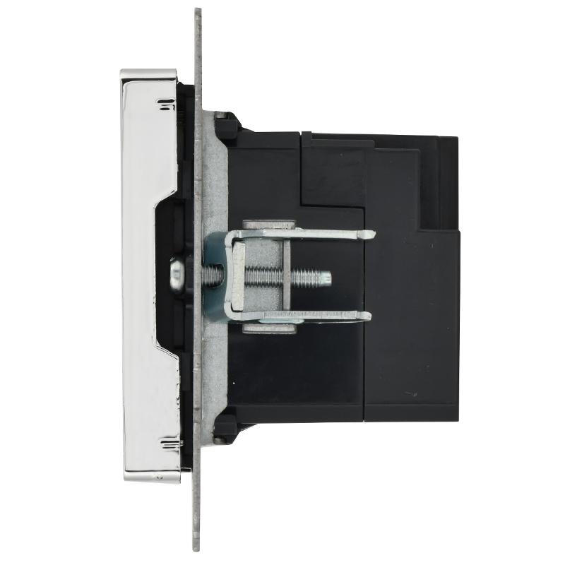 BRITE Роз. USB A+C 18Вт РЮ11-1-БрГН мет х/н  | BR-U22-018-M-K23 | ИЭК — миниатюра 5