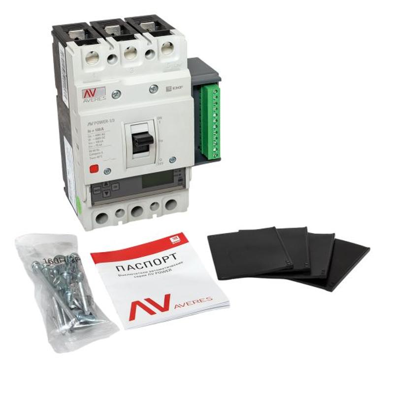 Выключатель автоматический AV POWER-1/3 160А 100kA ETU6.2 AVERES | mccb-13-160H-6.2-av | EKF — миниатюра 26