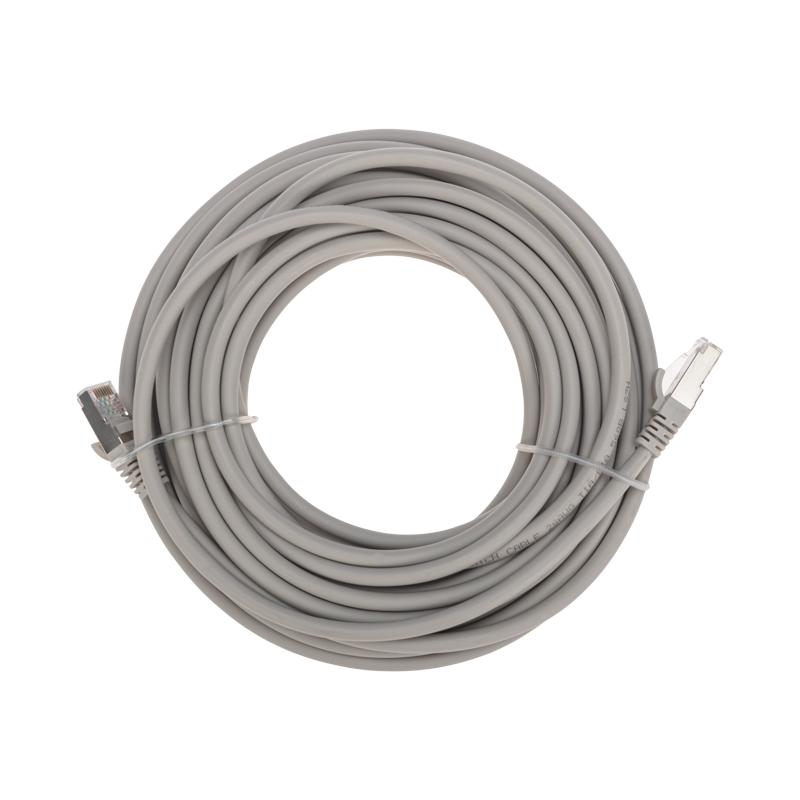 Патч-корд S/FTP CAT 6A (10G), RJ45-RJ45, 28AWG, LSZH, серый, 10м REXANT | 02-0390-10 | REXANT — фото 1 | Sento