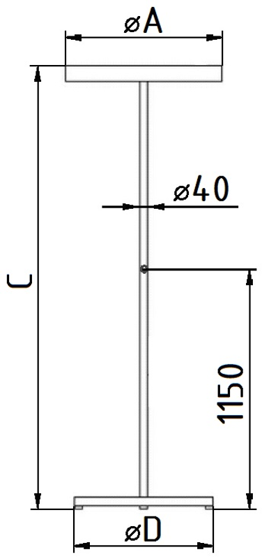 Светильник светодиодный STANDSOL LED 65 (600) WH 4000K up/down (one button) | 1781000030 | Световые Технологии — миниатюра 2