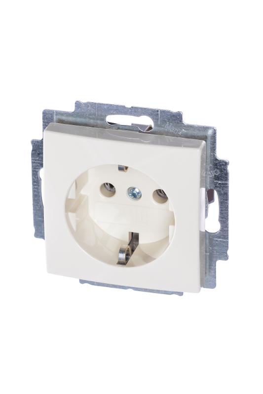 ABB Basic 55 Сл. кость Розетка с/з | 2011-0-3857  | 2CKA002011A3857 | ABB — ABB
