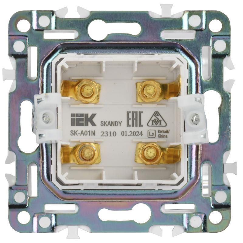 SKANDY Аудиорозетка 4-мест. SK-A01N никель | SK-S40-K50 | IEK — миниатюра 5