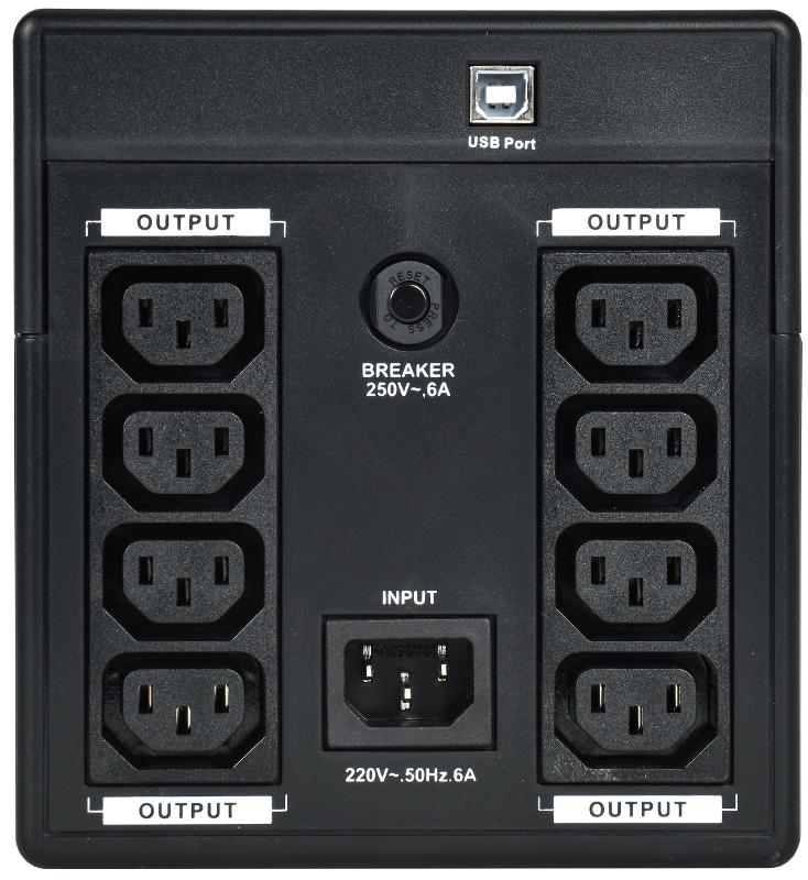ITK ELECTRA ET ИБП 1,2кВА/720Вт с АКБ 2х7AH USB | EET-1200VA-1-002 | ITK — миниатюра 3