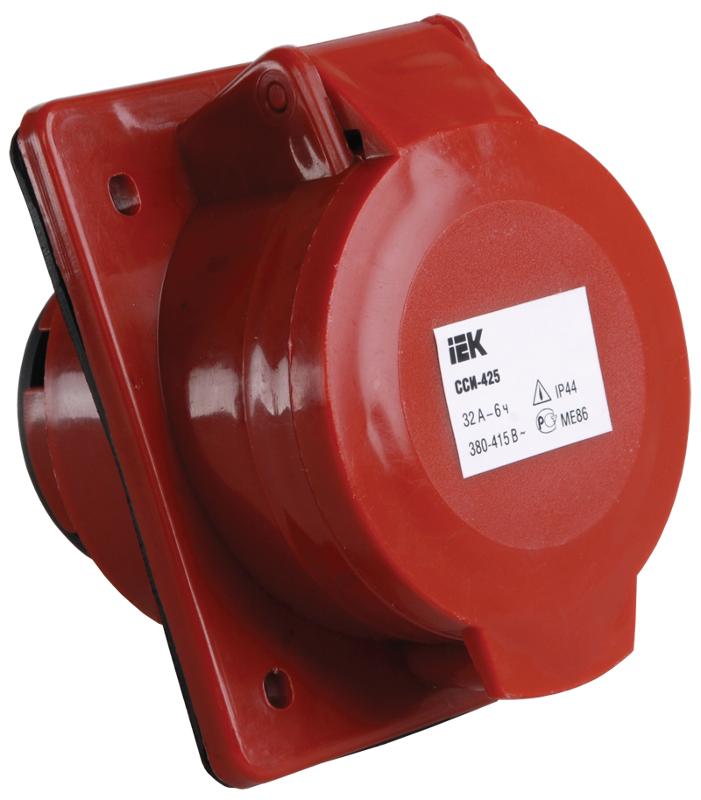 Розетка 425 скрытая 3Р+Е+N 32А 380В IP44 | PSR42-032-5 | IEK — IEK (ИЭК)