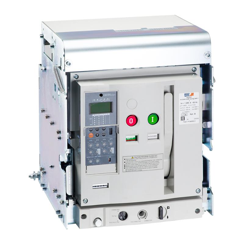Выключатель автоматический OptiMat A-6300-S6-3P-150-D-MR8.1-VH-C2200-M2-P05-S1-06 | 358345 | КЭАЗ — КЭАЗ (Курский электроаппаратный завод)