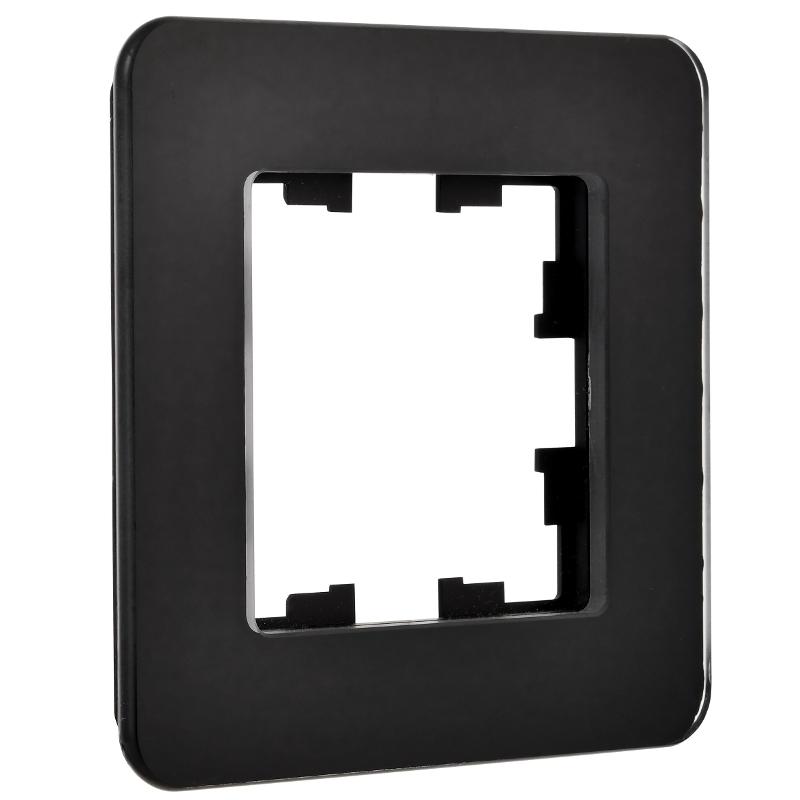 BRITE Рамка 1-ая РУ-1-2-Бр стекло черный RE | BR-M12-G-41-K02 | IEK — миниатюра 3