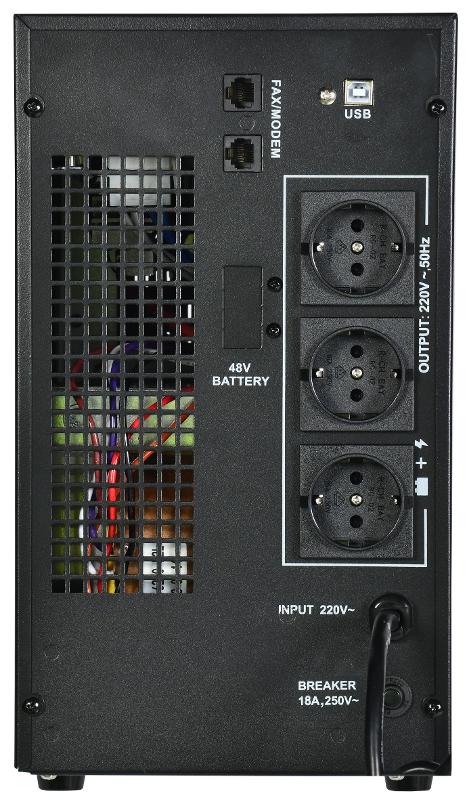 ITK ELECTRA LT ИБП 3кВА/2,4кВт с АКБ 4х9AH USB Schuko | ELT-3000VA-1-004-S | ITK — миниатюра 4