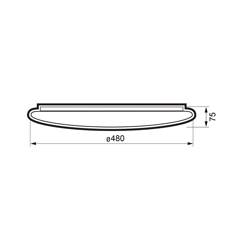 Светильник светодиодный бытовой PPB   LUNA 60w 4000K IP20 D480*75   | .5049475 | Jazzway — миниатюра 5