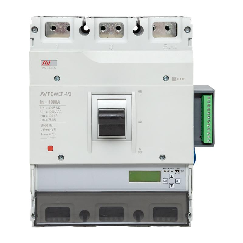Выключатель автоматический AV POWER-4/3 1000А 100kA ETU6.2 AVERES | mccb-43-1000H-6.2-av | EKF — миниатюра 5