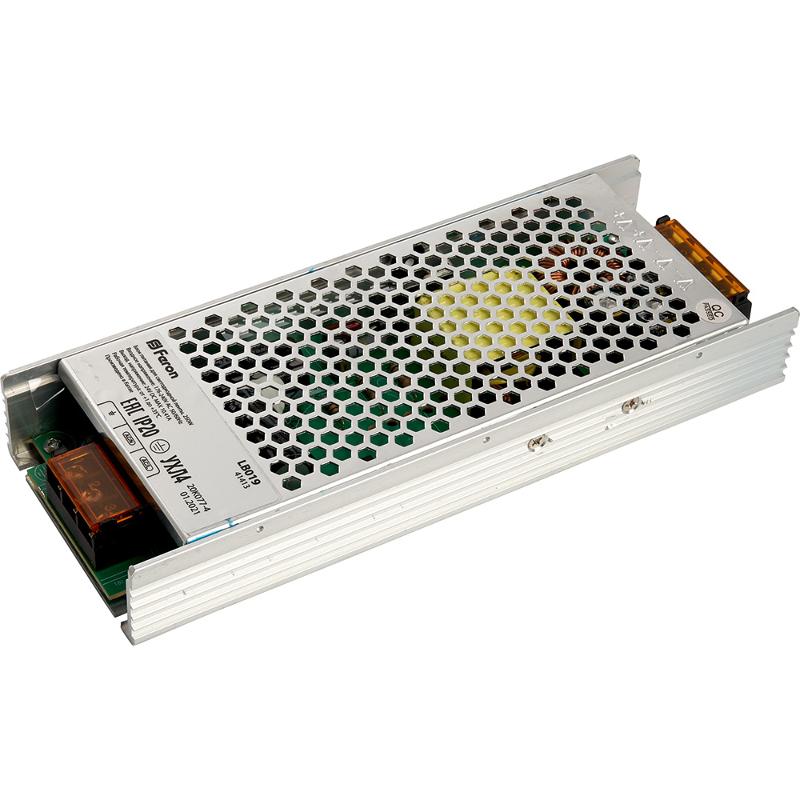 Трансформатор электронный для светодиодной лентыLB019  250W 24V (драйвер) 208*82*32мм | 41413 | Feron — Feron