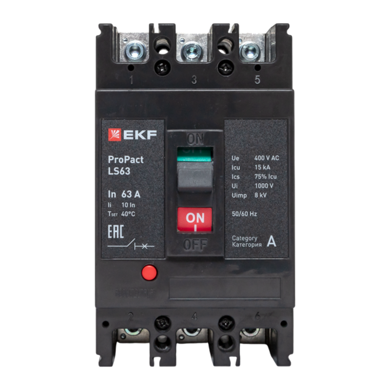 Выключатель автоматический LS63 15кА 3P 63А ProPact | mccb-63-15-3-63-ls | EKF — миниатюра 13