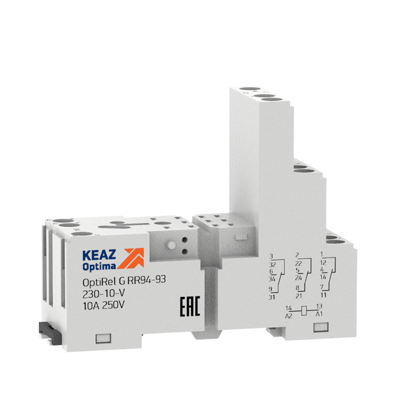 Розетка для реле OptiRel G RR94-94-230-7-V | 281166 | КЭАЗ — КЭАЗ (Курский электроаппаратный завод)