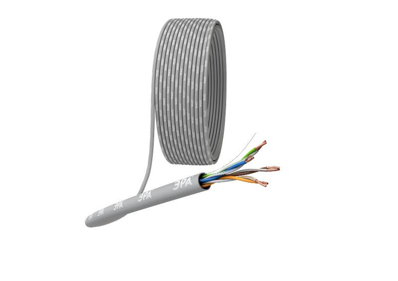 ЭРА Кабель витая пара U/UTP 4x2x24 AWG Cat5e CU PVC 305м | Б0044429 | ЭРА — ЭРА (Энергия света)