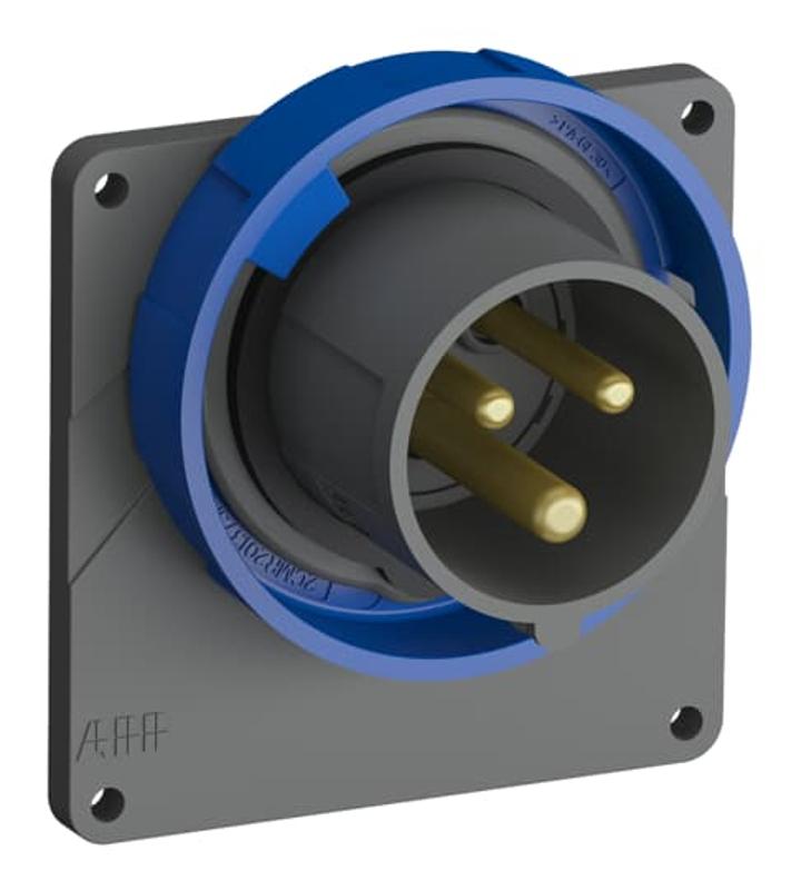 Вилка с прямым фланцем Easy&Safe 216EBU6W,16A,2P+E,IP67,6ч|2CMA101259R1000| ABB — ABB