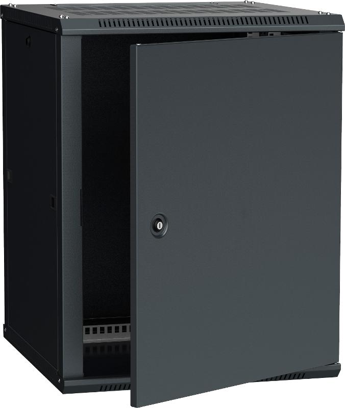 Шкаф LINEA W 18U 600x600 мм дверь металл, RAL9005 | LWR5-18U66-MF | ITK — ITK