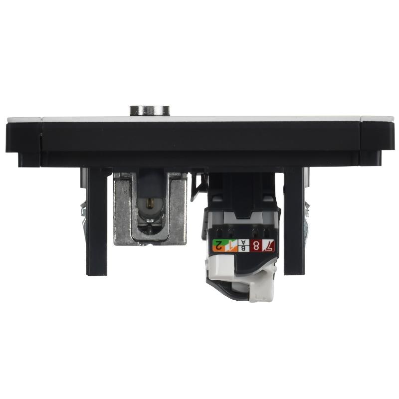 FORTE&PIANO Розетка двойная TV+RJ45 кат.5E FP236M белый | FP-AK20-1-M-K01 | IEK — миниатюра 5