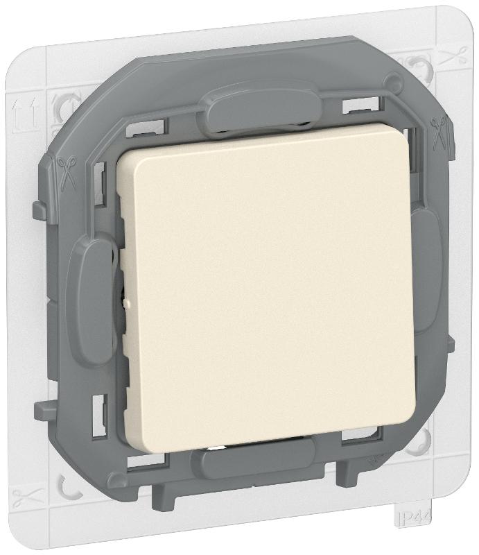 Inspiria Слоновая кость Переключатель 1-клавишный сх6 10АХ IP44 быстрозажимные клеммы  | 6736711 | IEK — IEK (ИЭК)