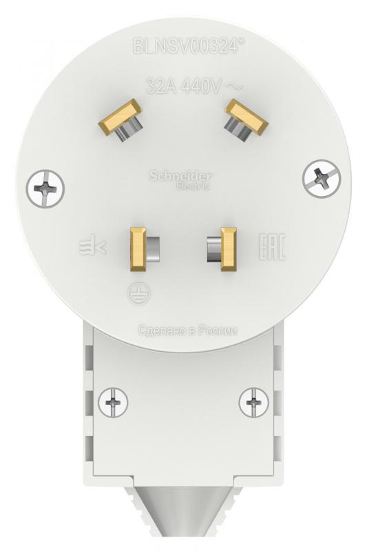 Blanca Белый С/У Вилка силовая 3Р+N 32А, 400В | BLNSV003241 | SE — миниатюра 2