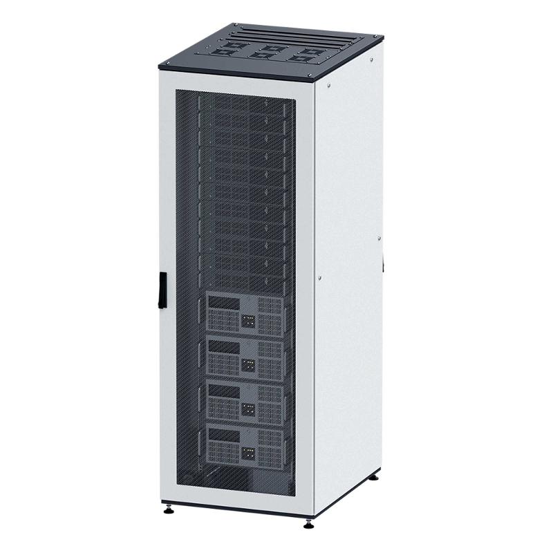 Собранный напольный 19" IT-CQE, 42U 600х1000 двери стекло/сплошная, RAL7011/7035 | R5DC4261GS | DKC — DKC (ДКС)