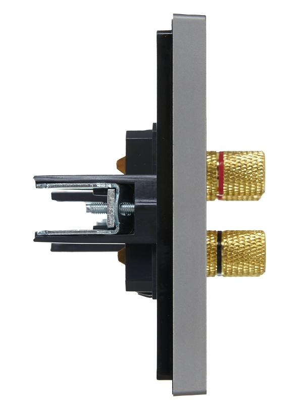 FORTE&PIANO Аудиорозетка 4-местная FP539 сталь | FP-S40-K46 | IEK — миниатюра 4