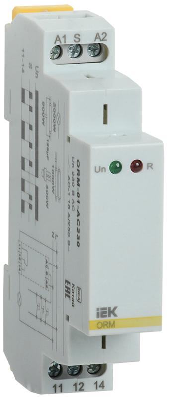 Импульсное реле ORM. 1 конт. 230 В AC | ORM-01-AC230 | IEK — IEK (ИЭК)