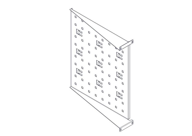 Фиксированная полка Systeme Electric, серия Uniprom, 2U, 450мм, до 15кг | UT8105 | SE — миниатюра 6