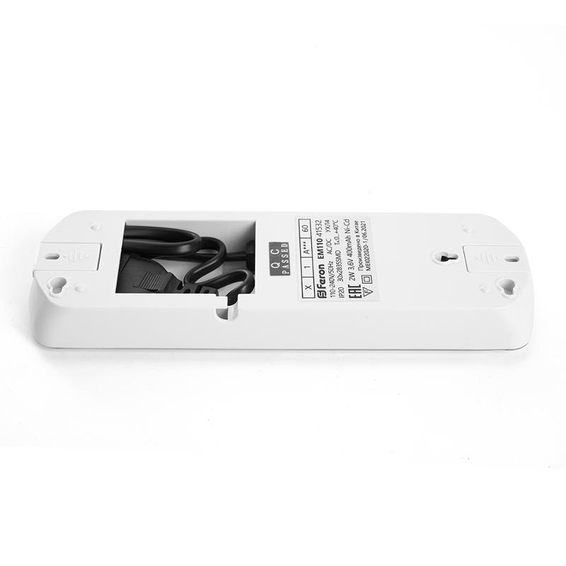Светильник аварийный, 30 LED AC/DC, белый, EM110 с наклейкой ВЫХОД IP65 3 часа | 41532 | FERON — миниатюра 2