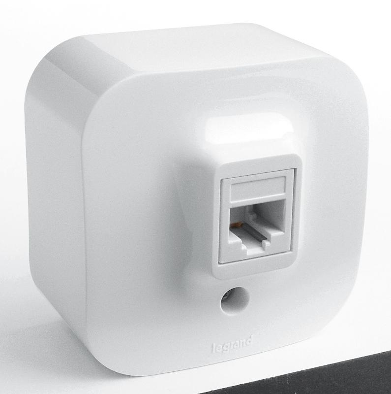 Quteo Белый Розетка RJ11 — миниатюра 2
