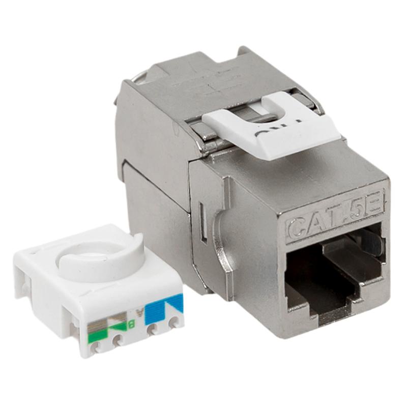 Модуль Keystone TERACOM PRO Cat.5E экранированный STP 110 IDC 180 градусов самозажимной | TRP-KSTN-T180D-5ESTP | EKF — миниатюра 4