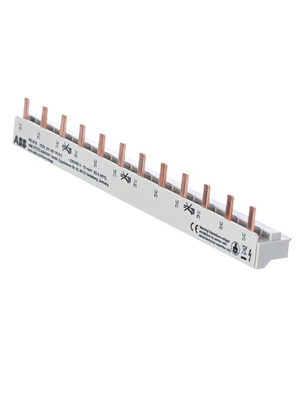 Шина 3ф.к. 12мод.63А PS3/12 | 2CDL231001R1012 | ABB — миниатюра 3